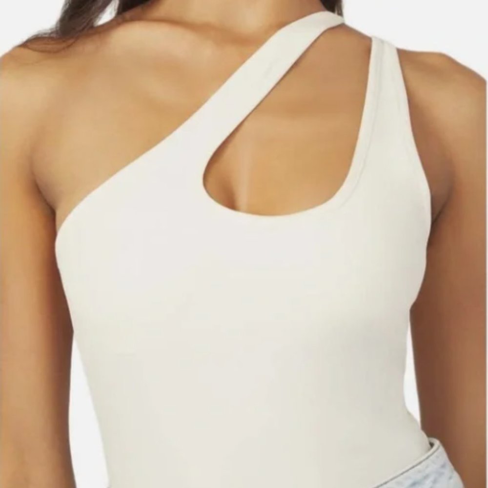 NWT! WeWoreWhat Asymmetrical Spandex Bodysuit | M